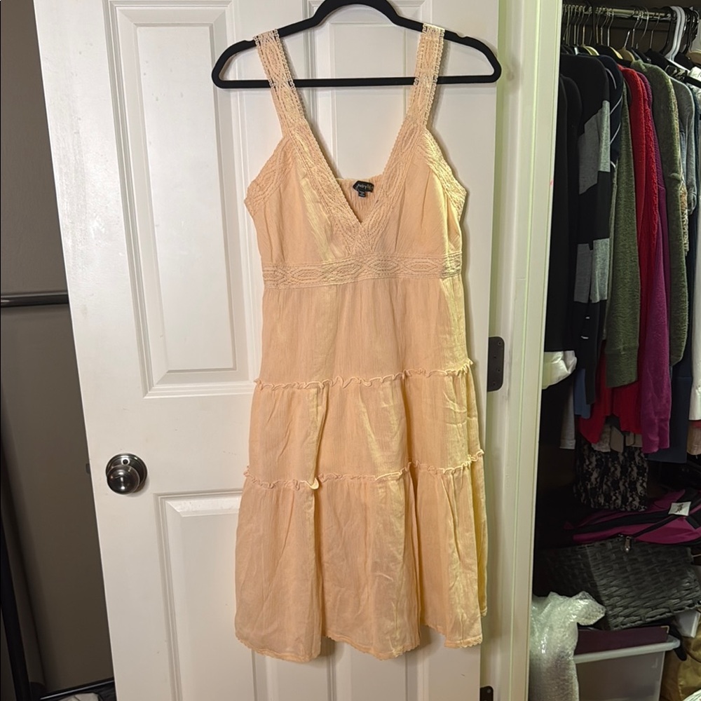 RAGA Chaudry KC Peach Sleeveless Dress